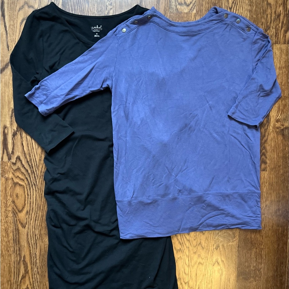 Isabel Maternity Dress (M) and Nursing Shirt (S)